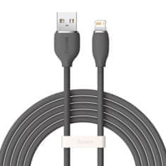 BASEUS kabel USB - Lightning 2.4A dolžine 2 m Jelly Liquid Silica Gel - črn