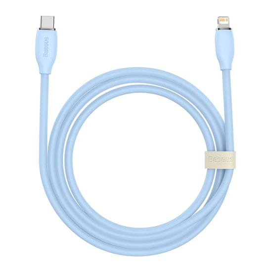 BASEUS kabel USB Type C - Lightning 20W dolžina 2 m Jelly Liquid Silica Gel - modra