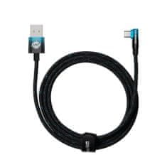 BASEUS MVP 2 Kolenski kotni kabel Power Delivery s stranskim vtičem USB / USB tipa C 2m 100W 5A modri (CAVP000521)