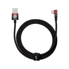 BASEUS MVP 2 Kolenski kotni kabel Power Delivery s stranskim vtičem USB / USB tipa C 2m 100W 5A rdeč (CAVP000520)