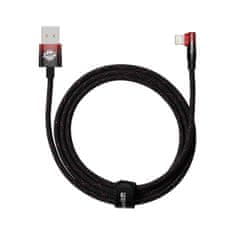 BASEUS MVP 2 kotni kabel s stranskim vtičem USB / Lightning 2 m 2,4 A rdeč (CAVP000120)