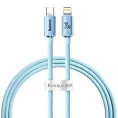 BASEUS Kabel USB-C za iPhone Lightning, hitro polnjenje 20 W, 1,2 m, modra