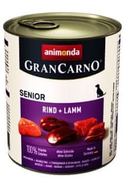 Animonda pes GRANCARNO cons. SENIOR govedina/jagnjetina 800g