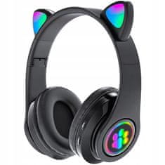 MG B39 Cat Ears brezžične slušalke z mačjimi ušesi, črna