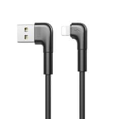 REMAX kotni kabel USB - Lightning 2.1 A 1 m črn (RC-014i black)