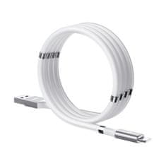 REMAX magnetni kabel USB - Lightning 2.1 A 1 m bele barve (RC-125i white)