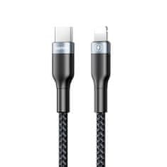 REMAX Sury 2 Series najlonski kabel USB Type C - Lightning 18 W Power Delivery 1 m črn (RC-009 black)