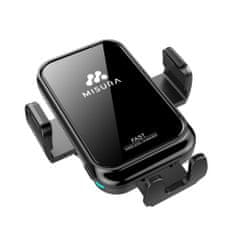 MISURA MA04 - Nosilec za telefon v avtomobilu z brezžičnim polnjenjem QC3.0 BLACK