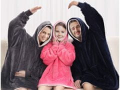 Alum online TV jopica/odeja s kapuco - modra