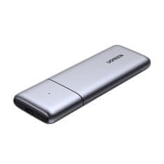 Ugreen zunanje ohišje za disk M.2 NVMe / M.2 SATA SSD USB 3.2 Gen 2 (10 Gb/s) sivo + kabel USB - USB Type C 0,5 m + kabel USB Type C - USB Type C 0,5 m (CM389)