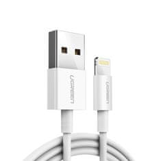 Ugreen Kabel iPhone USB - Lightning MFI 1m 2,4A bel - odprodaja