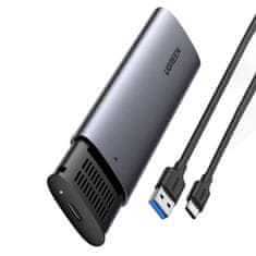 shumee Ohišje za trdi disk Disk Bay M.2 B-Key SATA 3.0 sivo + kabel USB tipa C