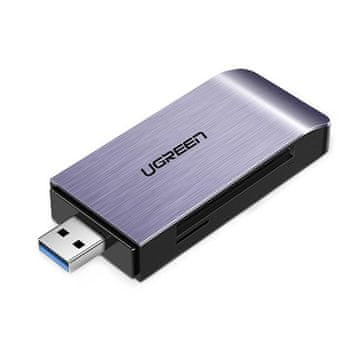 shumee Čitalec pomnilniških kartic SD / micro SD / CF / MS, vtič USB 3.0 - siv