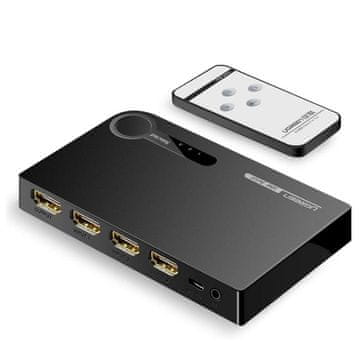 Ugreen HDMI razdelilno stikalo - 3x HDMI 3D 4K črno