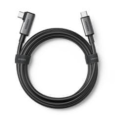 Ugreen USB Type C - kotni kabel USB Type C za 60W polnjenje / prenos podatkov s podporo za očala VR (npr. Oculus Quest 2) 5m črn (US551)