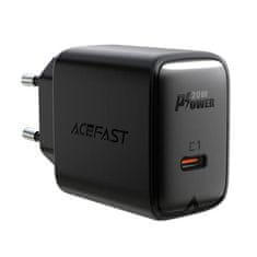 AceFast A1 PD20W omrežni polnilnik, 1x USB-C (črn)