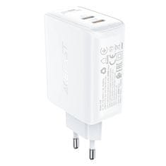 AceFast A29 PD 50W GaN omrežni polnilnik, 2x USB, (bela)