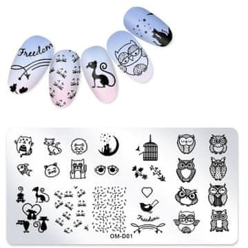 shumee Ploščica za žigosanje za nohte OM-D01