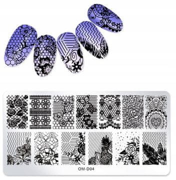 shumee Ploščica za žigosanje za nohte OM-D04