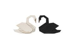 BeWooden broška White Swan Brooch iz lesa univerzalna