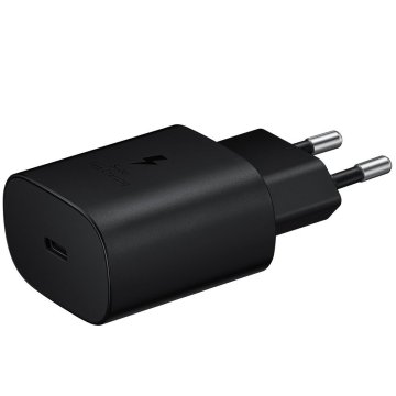 Samsung Samsung originalni polnilec Super Fast Charge 3.0 Power Delivery USB Type C 25W 3A črn (EP-TA800NBEGEU)