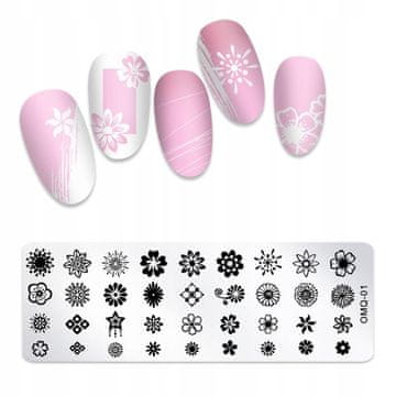 shumee Ploščica za žigosanje za nohte OMQ-01