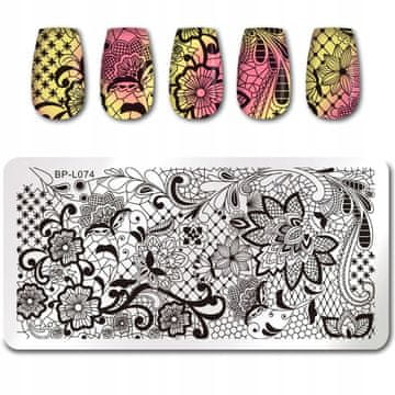 shumee Ploščica za žigosanje nohtov Born Pretty - L074