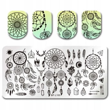 shumee Ploščica za žigosanje nohtov Born Pretty - L100