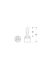 Osram ŽARNICA HALOGEN H27/1W 880 27W 12V PG13 FS1