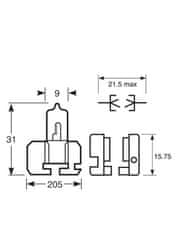 Osram ŽARNICA HALOGEN H2 64173 55W 12V X511 FS1