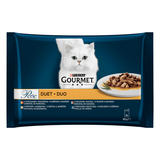 Gourmet Perle hrana za mačke, Multipack 48x 85 g– mesni duo
