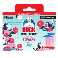 Duck Fresh Discs dvojno polnjenje, Kiss Flower, 72 ml