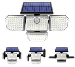 Alum online Solarna svetilka 181 LED z zunanjo ploščo