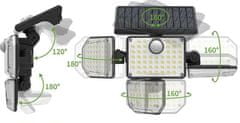 Alum online Solarna svetilka 181 LED z zunanjo ploščo