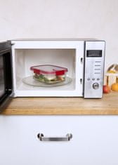 Curver Posodica za shranjevanje hrane, Smart Cook, borosilikatno steklo, 0,7l, transparent /rdeča