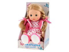 Lutka Sofinka blondinka 31 cm mrko mehko telo na baterije češko govoreča