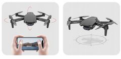 KJB Dron s kamero 4K z dometom 100m in časom letenja 10min + dodatna baterija, torbica (Na telefonu gledaš kam letiš!)