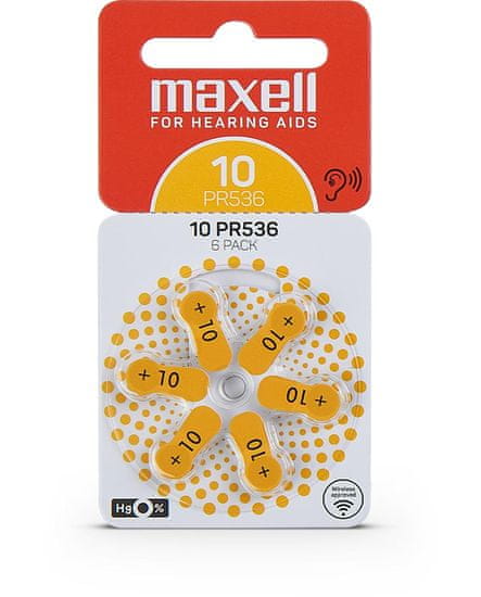 Maxell Baterija za slušni aparat 10 6/1