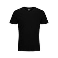 Jack&Jones Moška majica s kratkimi rokavi JJEORGANIC Stan dard Fit 12156102 Black (Velikost L)