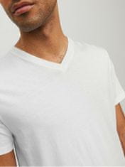 Jack&Jones Moška majica s kratkimi rokavi JJEORGANIC Stan dard Fit 12156102 White (Velikost L)