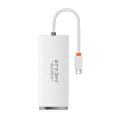 BASEUS Baseus Lite Series Hub 4v1 USB-C do 4x USB 3.0 + USB-C, 25 cm (bela)