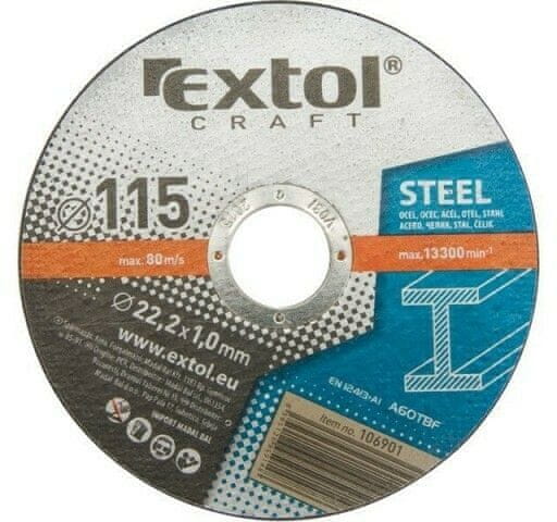 Extol Craft 125x1,0x22,2mm Kovinski rezalni diski