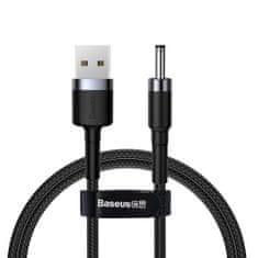 BASEUS Kabel USB na DC 3,5 mm Baseus Cafule, 2A, 1 m (črna/siva)