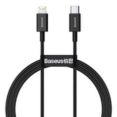 BASEUS Kabel USB-C do Lightning Baseus Superior Series, 20W, PD, 1m (črn)