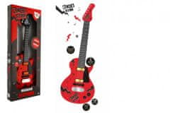 Teddies Električna kitara ROCK STAR plastična 58cm na baterije z zvokom, svetlobo