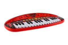 Teddies Klavir ROCK STAR 31 tipk, plastika, 46 cm, na baterije, z zvokom in svetlobo