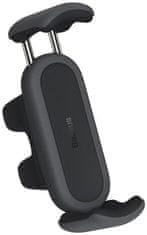BASEUS SUGP000001 Jekleni topovi 2 zračni vtičnici držalo za telefon črno