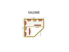 MTF Infrardeča savna SALOME-kotna, za 3 osebe