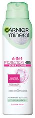 Garnier Mineral 6-in-1 Protection antiperspirant v spreju, Cotton Fresh, 150 ml