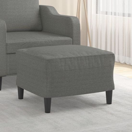 Vidaxl Stolček za noge temno siv 60x50x41 cm blago